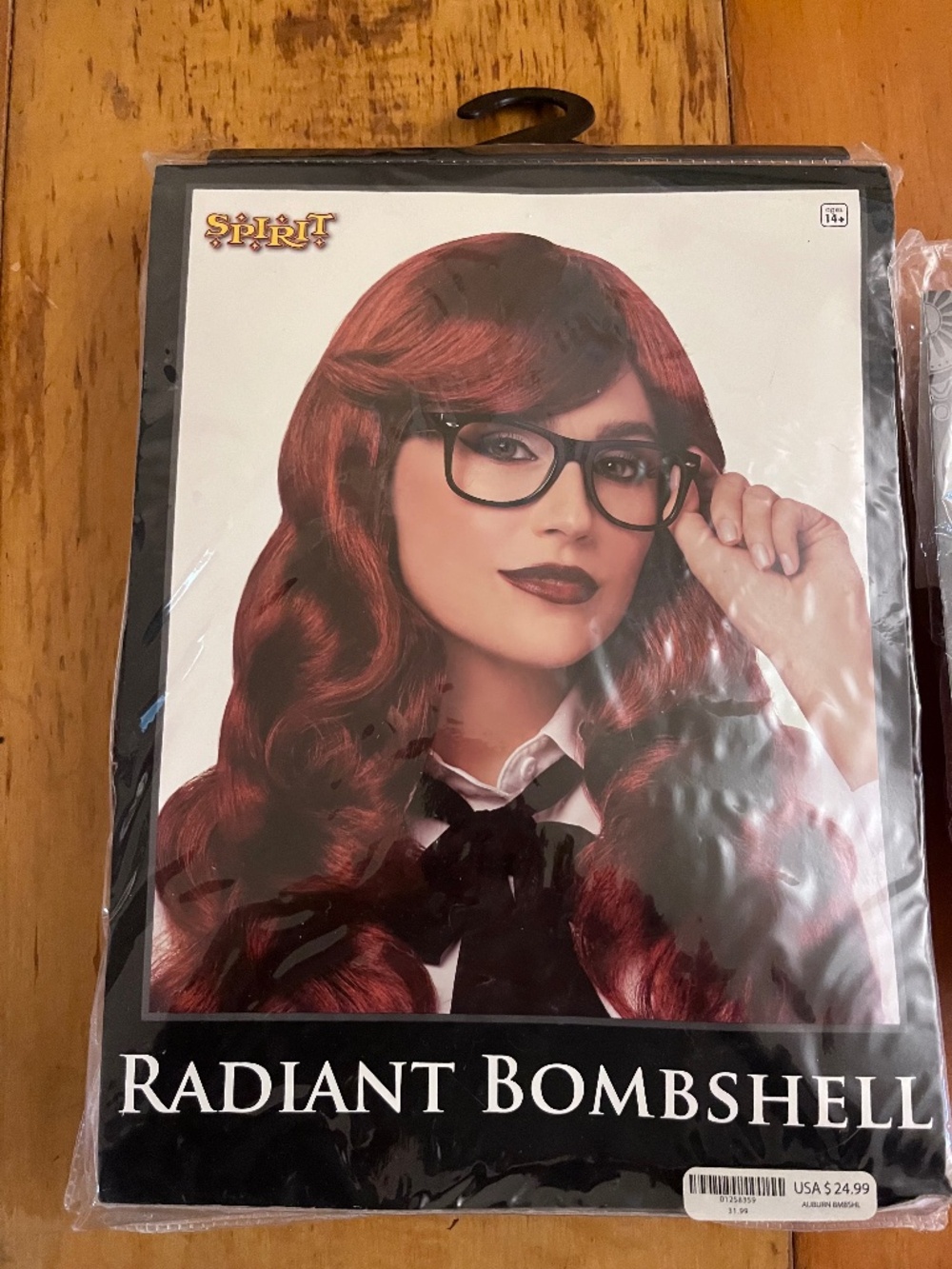 Halloween wig and rose wreath
